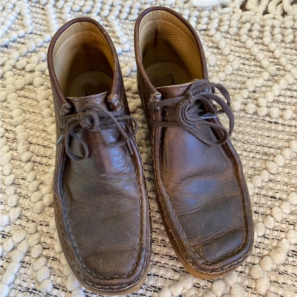 Clarks Stinson Hi 26063363 Mens Brown Leather Lace Up Chukkas Boots‎ - Size 6 m